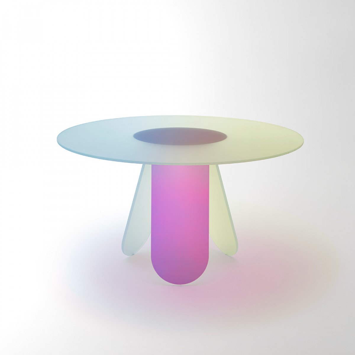 Shimmer Small Oval Low Table, by Patricia Urquiola for Glas Italia IN STOCK